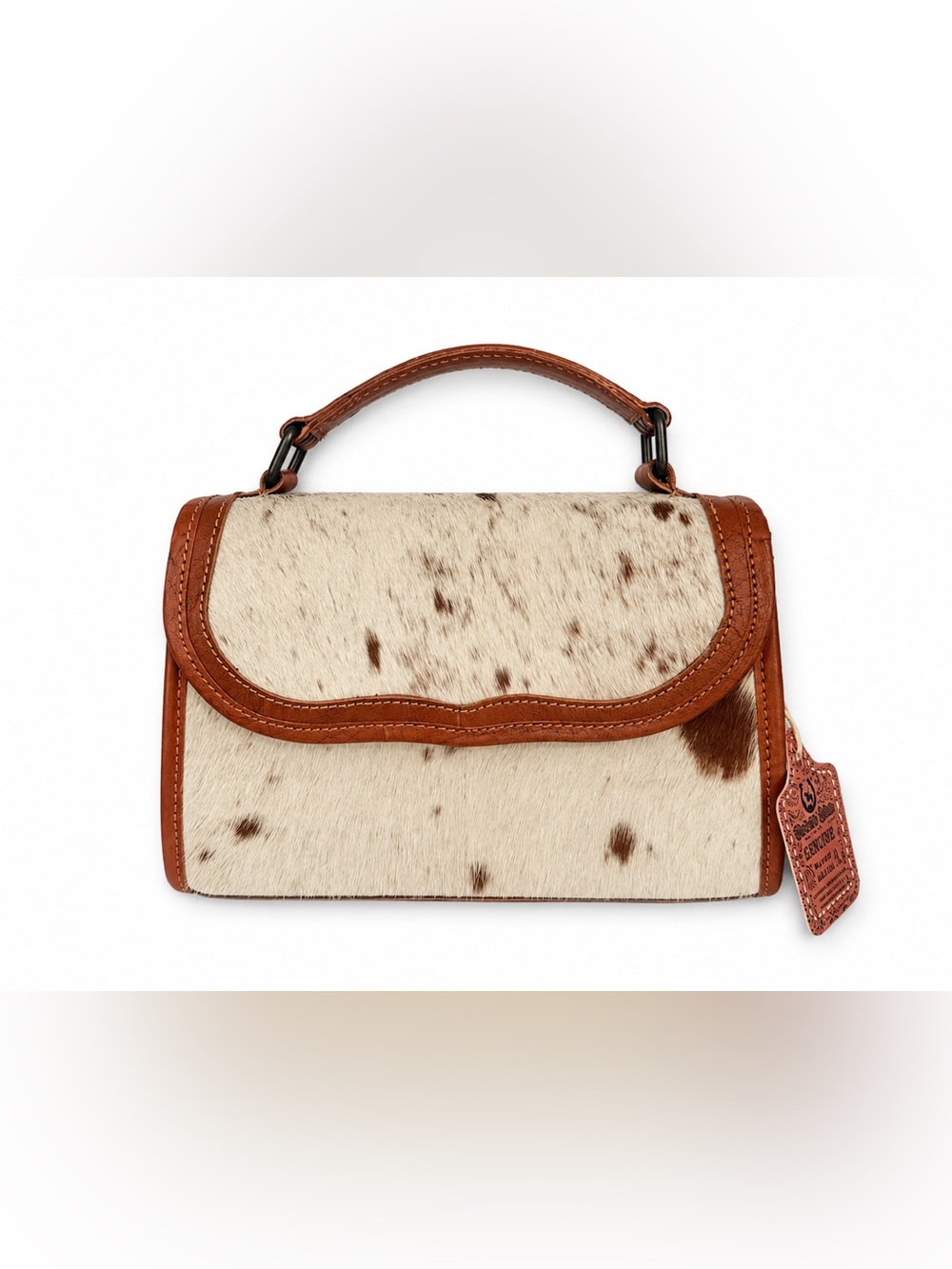 Rustic Luxe Cowhide Top Handle Crossbody Bag
Way - Picture 1 of 5